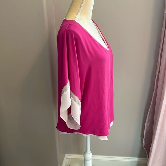 EUC White House Black Market Kimono Sleeve Blouse(size medium) - Picture 6 of 10